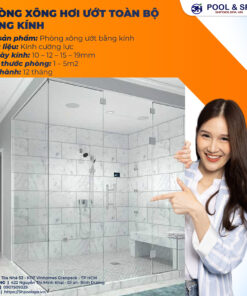 Phòng Xông Hơi Ướt Toàn Bộ Bằng Kính