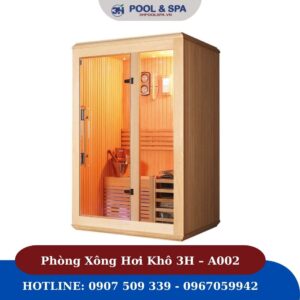 3H Pool & Spa | Phòng xông hơi mini dành cho gia đình Phòng Xông Hơi Khô 3H – A002