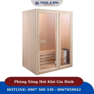 3H Pool & Spa | Phòng xông hơi mini dành cho gia đình Phòng Xông Hơi Khô Gia Đình