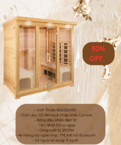 3H Pool & Spa | Phòng xông hơi hồng ngoại nhập Khẩu