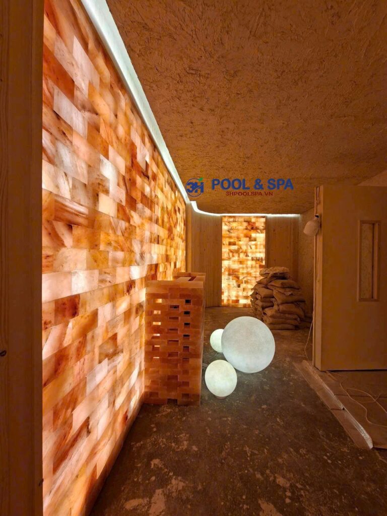 3H Pool & Spa | Thi công Phòng xông hơi  đá muối Himalaya cho a– Spa Hồng Nhung, Vũng Tàu 3H Pool & Spa | Thi công Phòng xông hơi  đá muối Himalaya cho a– Spa Hồng Nhung, Vũng Tàu
